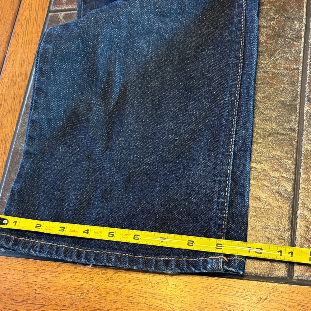 LONDONJEAN Dark Blue Wide Leg Stretch Jeans Sz 8 - Picture 8 of 12